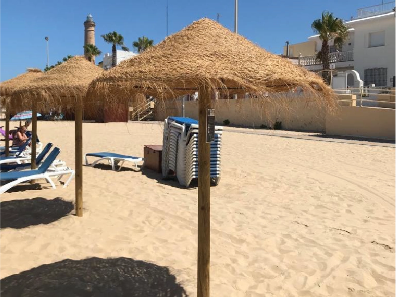 Sombrillas de Esparto naturales en Andalucia - Naturajunco
